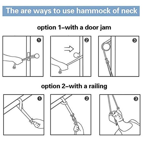 Cervical Neck Traction Device for Neck Pain Relief Neck Sling Hammock - Picture 10 of 12